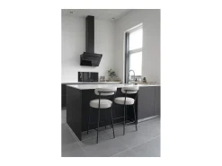 Taburete Alto Badalona, Blanco, 46x39x90 cm, Kendra Home