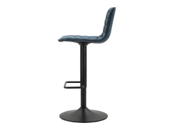 Taburete alto de bar azul marino, 43 x 49,5 x 85,5-107 cm (asiento: 61-82,5 cm)