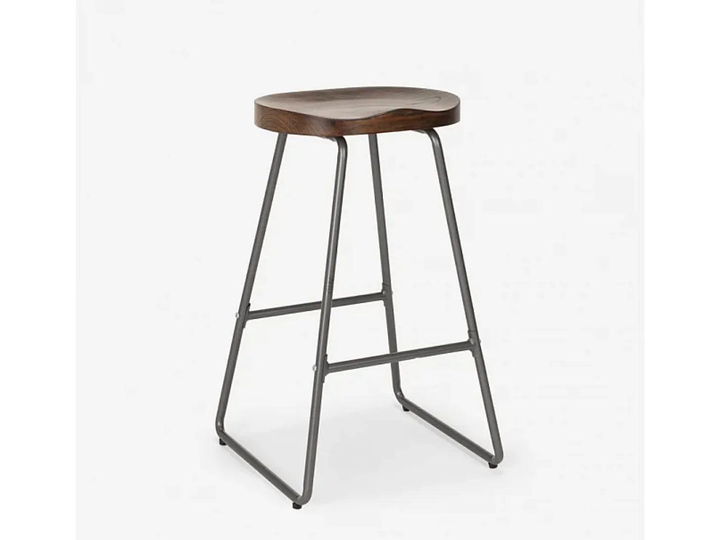 Taburete alto de diseño industrial para bares, cocinas, bares, restaurantes Carbon - Gris Oscuro