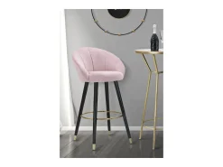 Taburete Alto VKH431, Rosa, 55x56x104 cm, Kendra Home