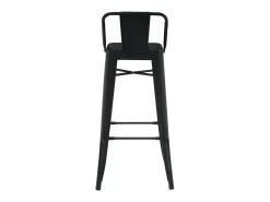 Taburete con respaldo de acero rojo brillante Kontoir 74 cm-Color Verde pistacho