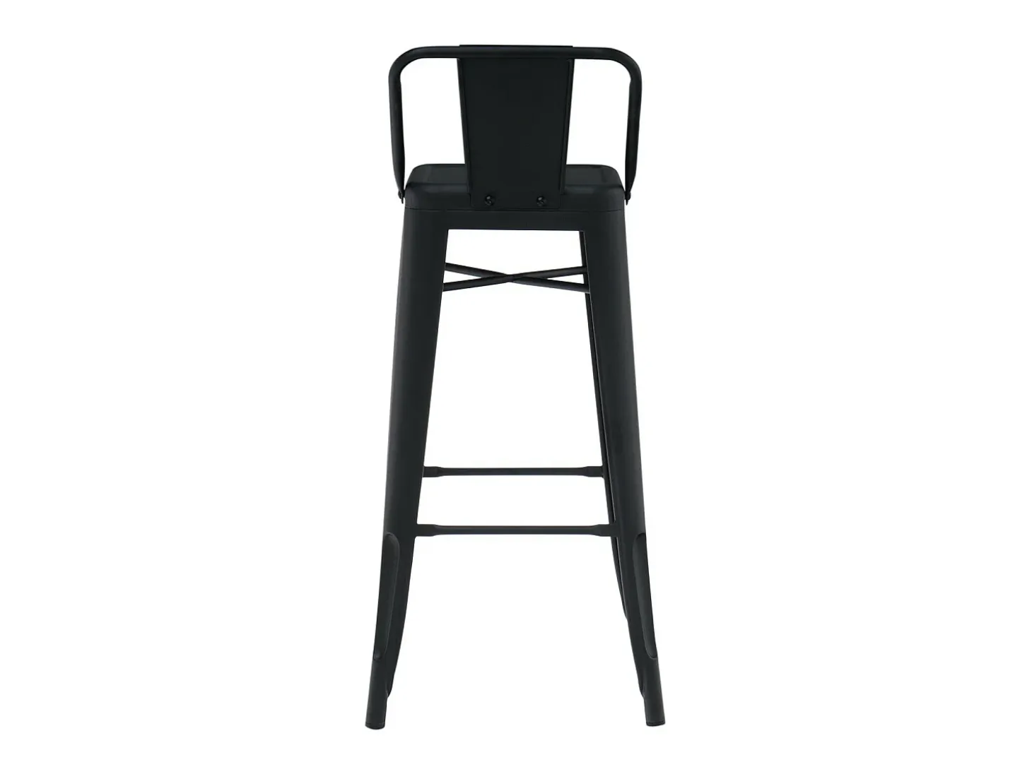 Taburete con respaldo de acero rojo brillante Kontoir 74 cm-Color Verde pistacho