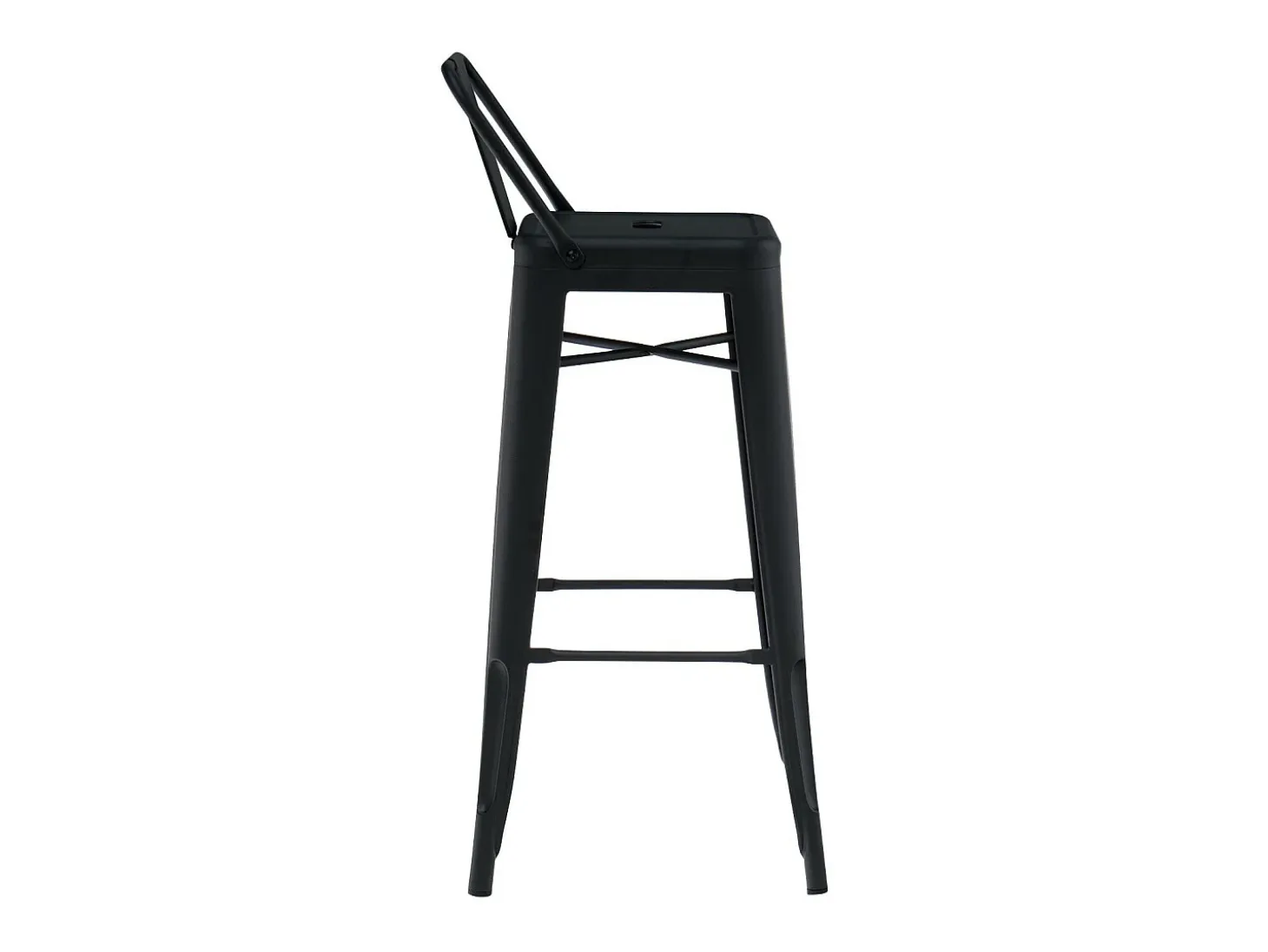 Taburete con respaldo de acero rojo brillante Kontoir 74 cm-Color Verde pistacho