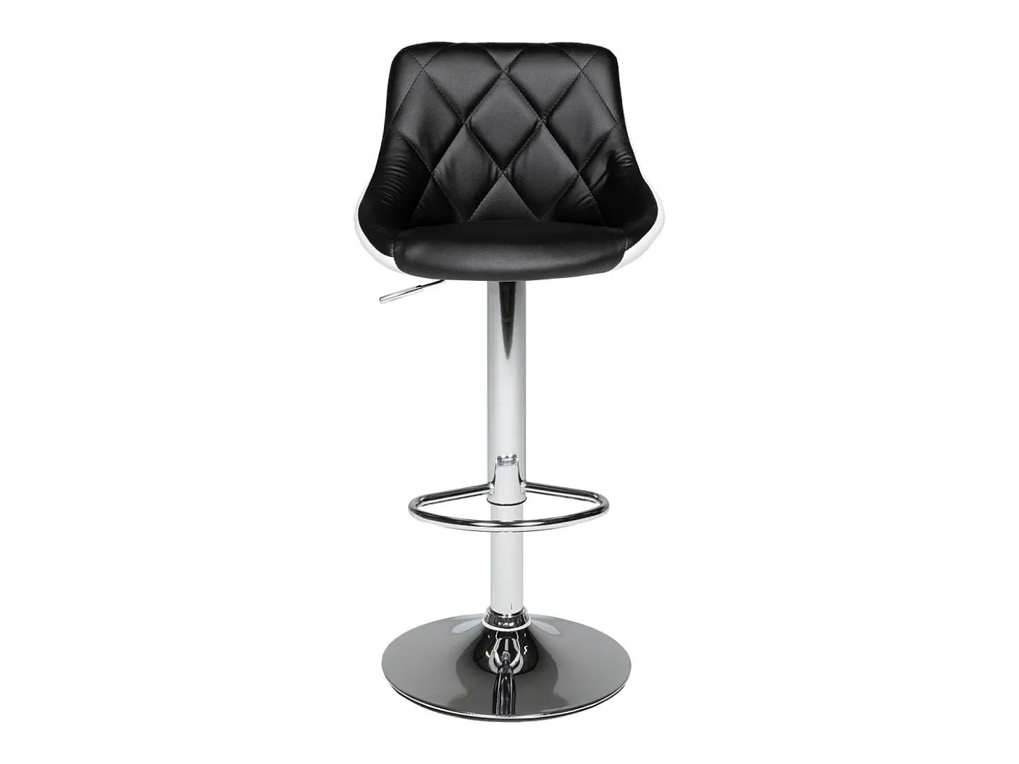 Taburete de bar blanco y negro JASPER