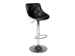 Taburete de bar blanco y negro JASPER