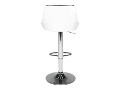Taburete de bar blanco y negro JASPER