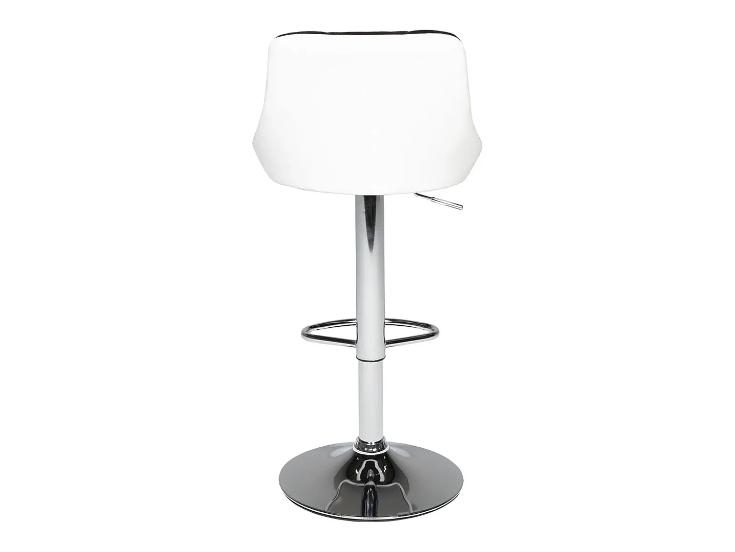 Taburete de bar blanco y negro JASPER