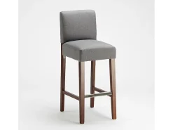 Taburete de bar Cocina de madera estilo Henriksdal alto 74 cm Comfort XL - Gris