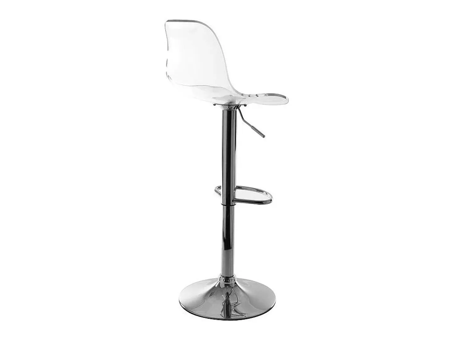Taburete de bar de diseño transparente (lote de 2) GALILEO