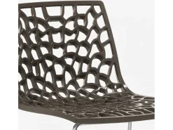 Taburete de bar de diseño Grand Soleil 64cm Mini Spider - Marrón