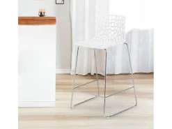 Taburete de bar de diseño Grand Soleil 64cm Mini Spider - Blanco