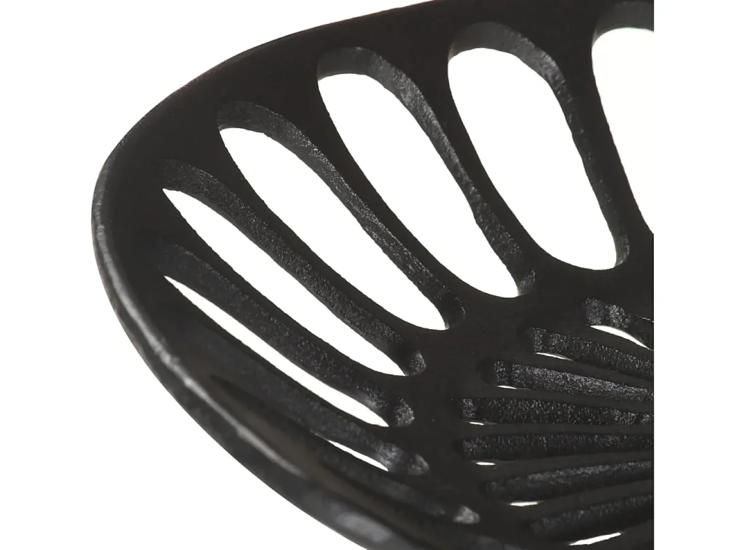 Taburete de bar de hierro fundido negro