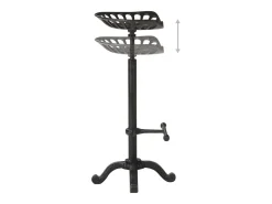 Taburete de bar de hierro fundido negro