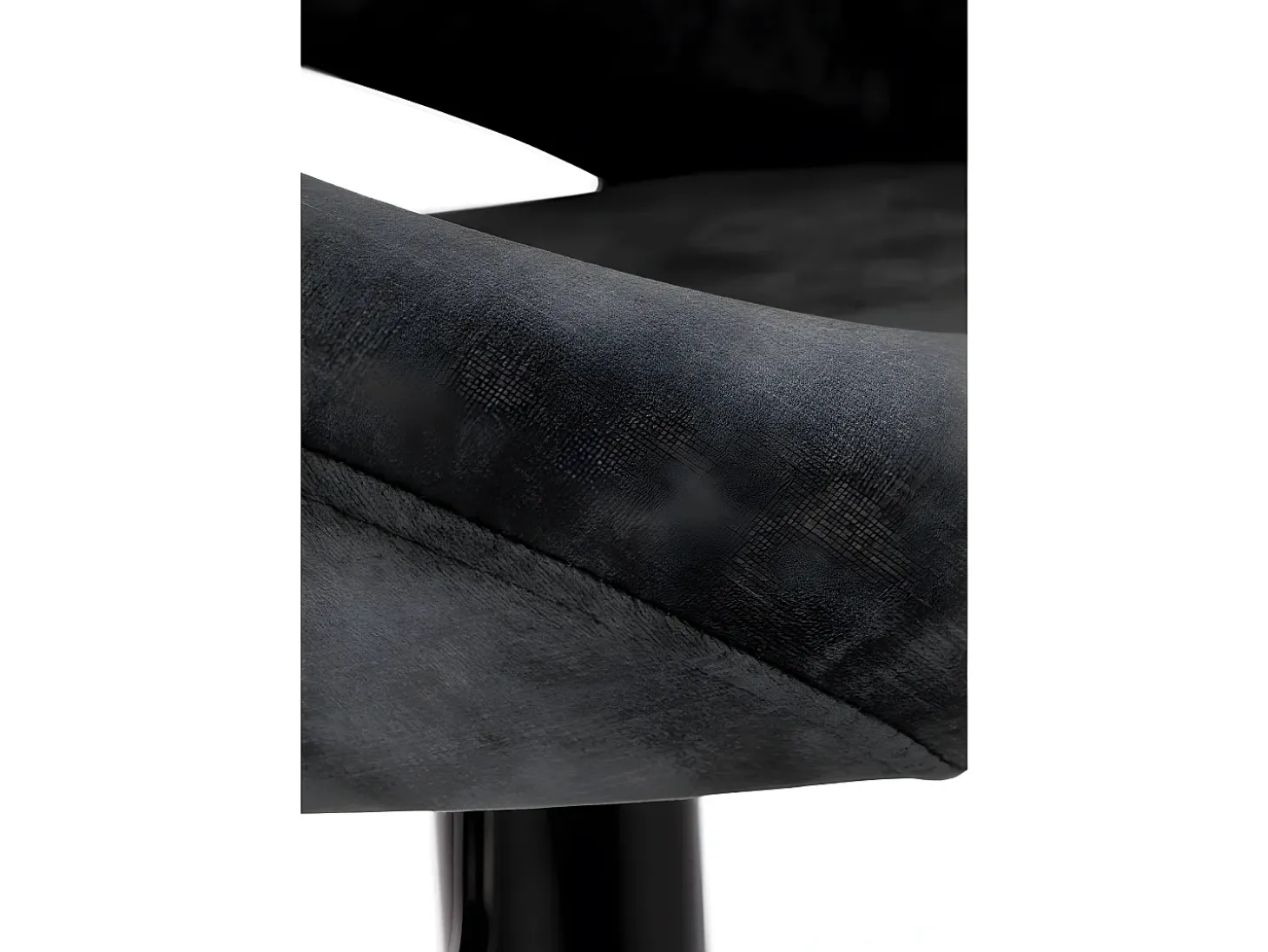 Taburete de bar de terciopelo negro BEDIVERE