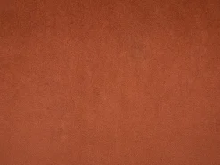 Taburete de bar de terciopelo y metal negro - Altura ajustable - Terracota - ELEANA