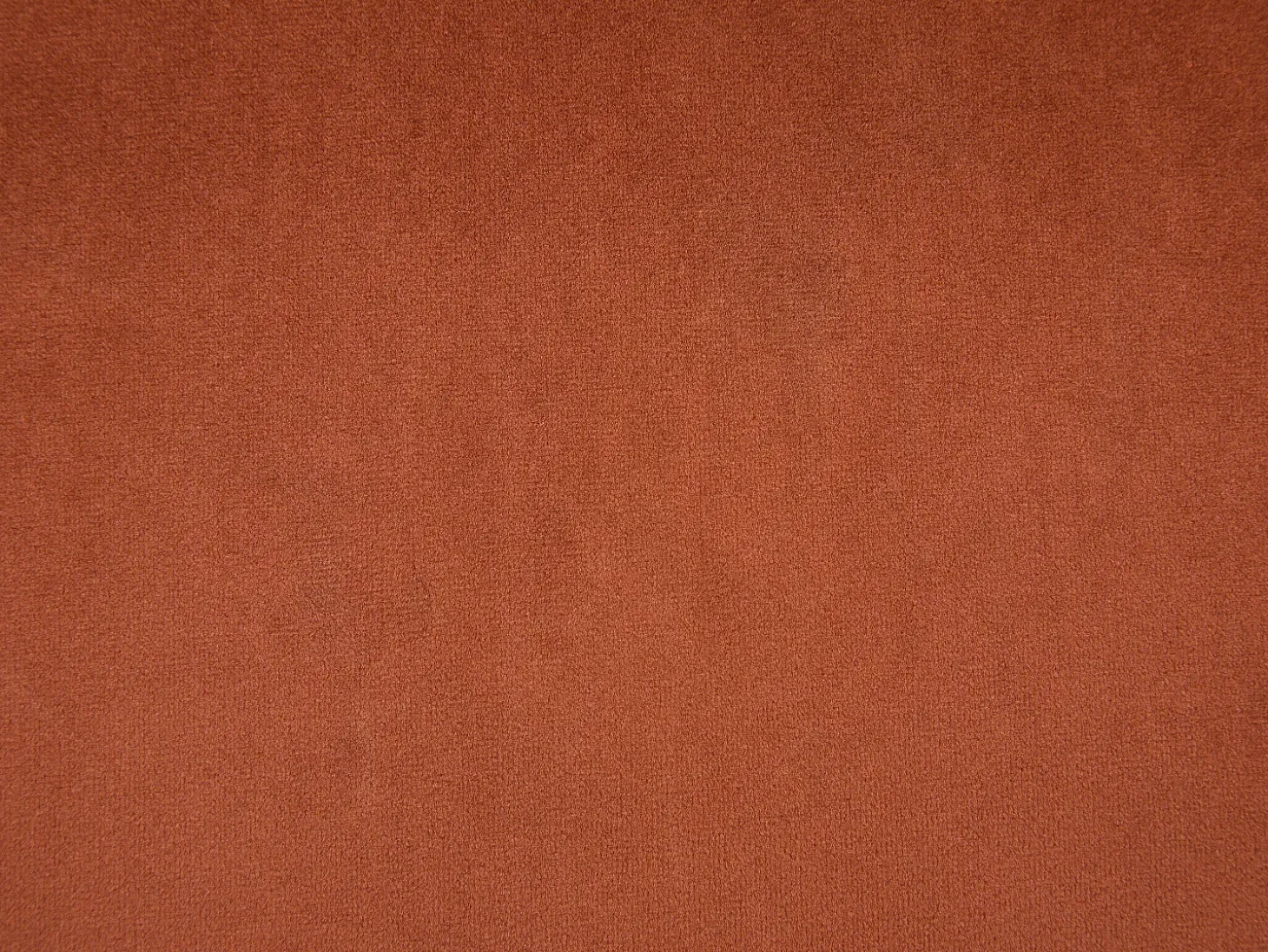 Taburete de bar de terciopelo y metal negro - Altura ajustable - Terracota - ELEANA