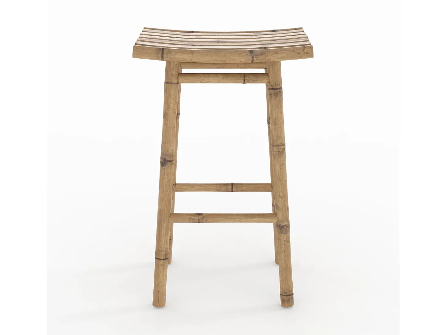 Taburete de bar exterior en bambú 74 cm - Vadella