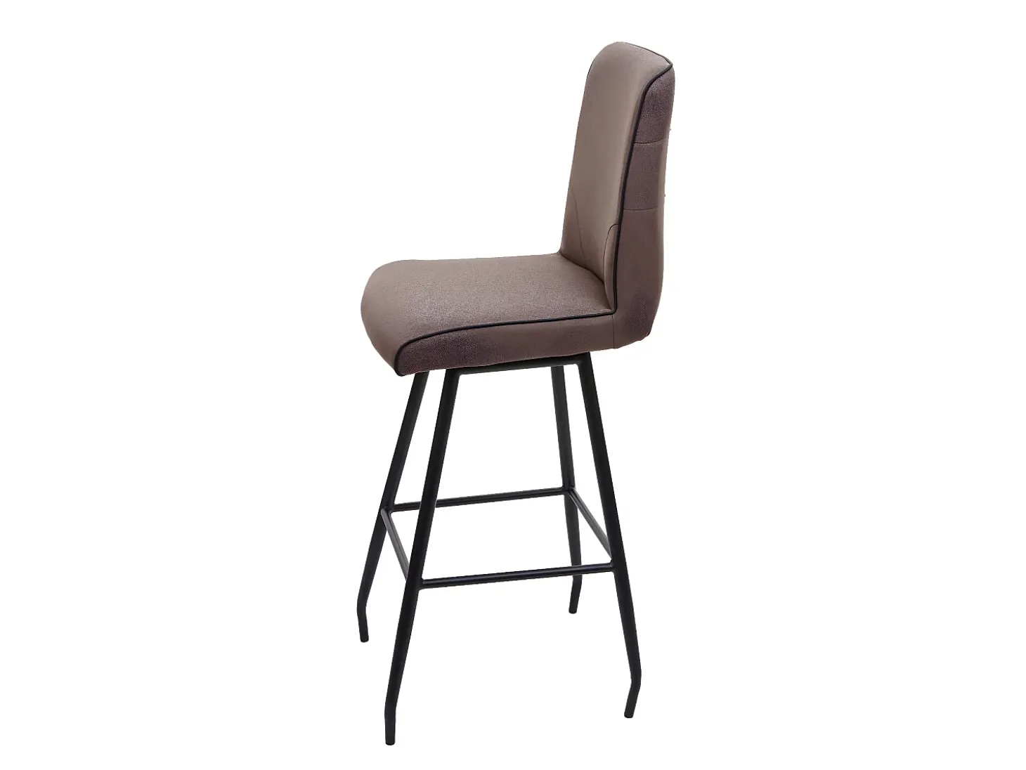 Taburete de bar giratorio MCW-H72, marrón