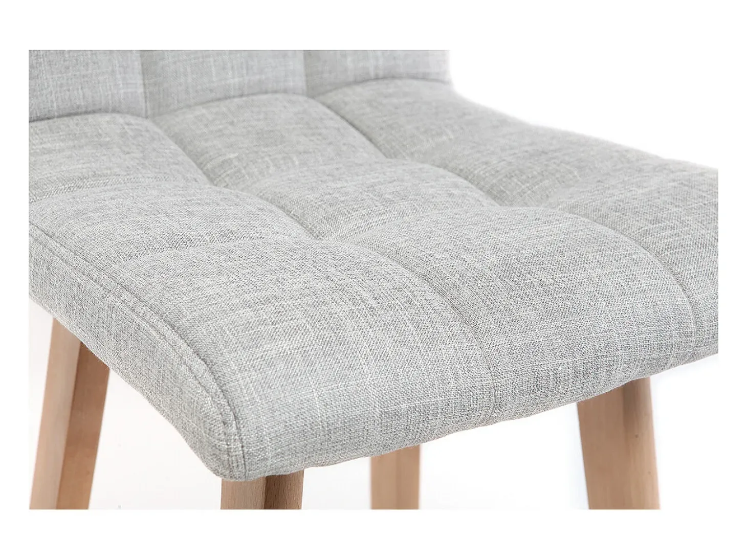 Taburete de bar madera y gris perla 65cm lote de 2 KLARIS
