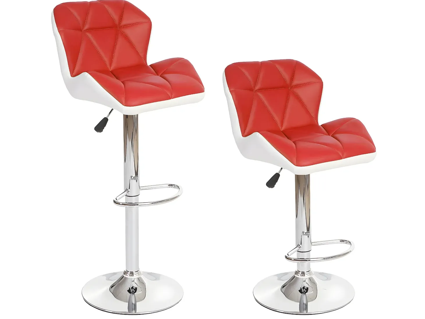 Taburete de bar MCW-A92, rojo