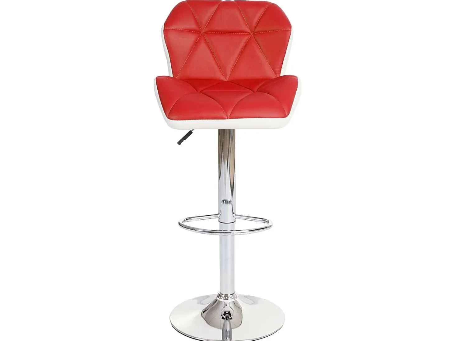Taburete de bar MCW-A92, rojo