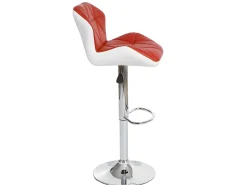 Taburete de bar MCW-A92 (set de 2), rojo