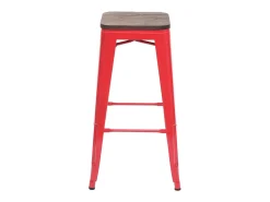 Taburete de bar MCW-A73 (set de 2), rojo