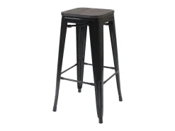 Taburete de bar MCW-A73 (set de 2), negro