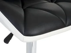 Taburete de bar MCW-A92 (set de 2), negro