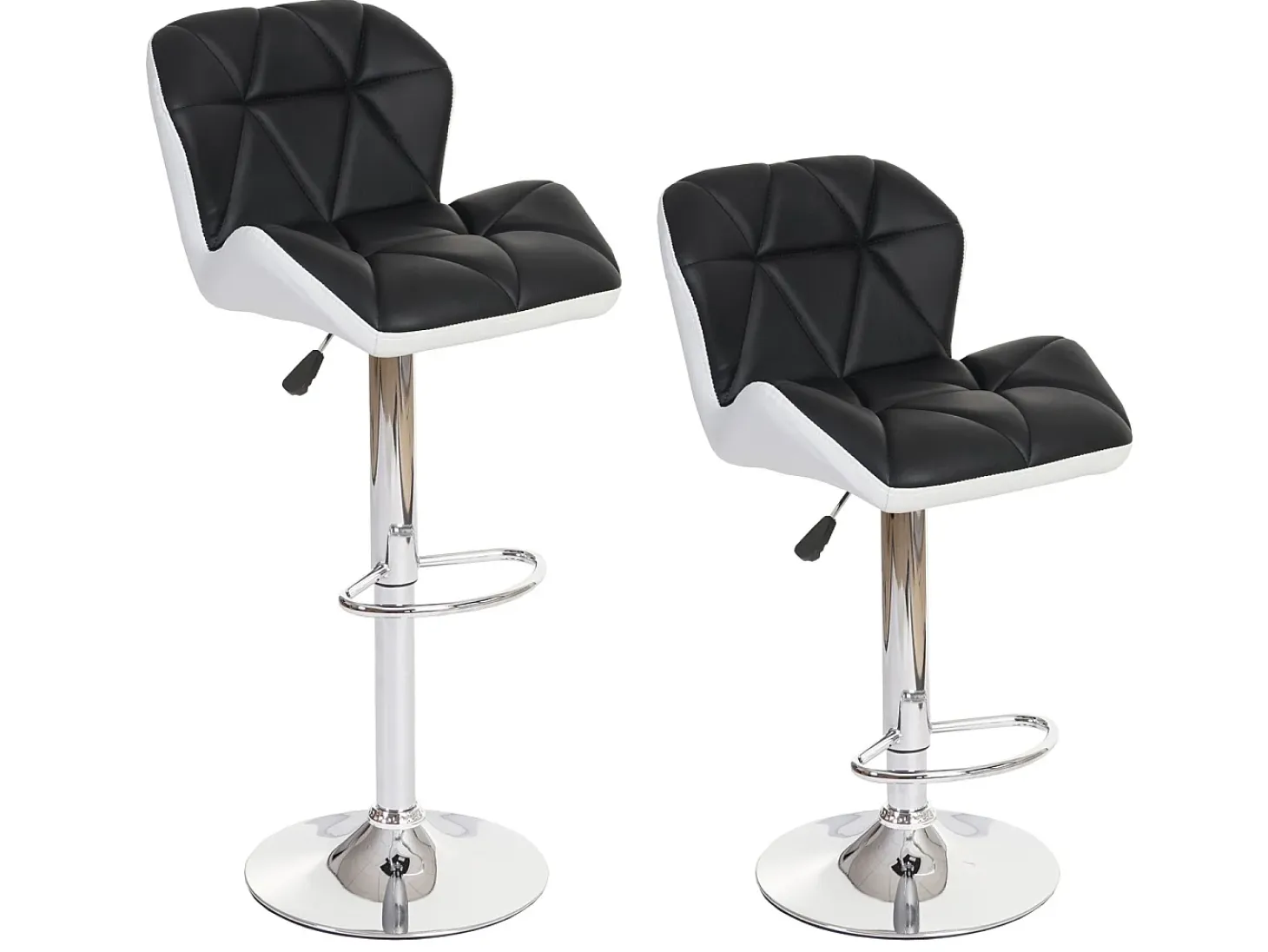 Taburete de bar MCW-A92 (set de 2), negro