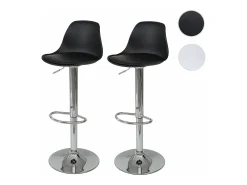 Taburete de bar MCW-B14 (juego de 2), negro