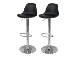 Taburete de bar MCW-B14 (juego de 2), negro