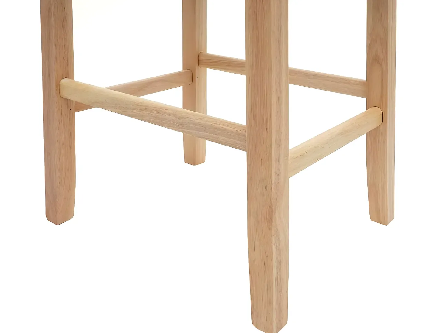 Taburete de bar MCW-C33, gris claro, patas claras, tela/textil