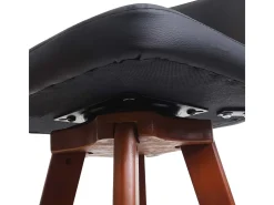 Taburete de bar MCW-C43 (juego de 2), negro