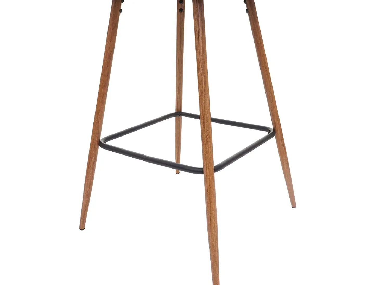 Taburete de bar MCW-D72 (juego de 2), tela/textil, crema-beige