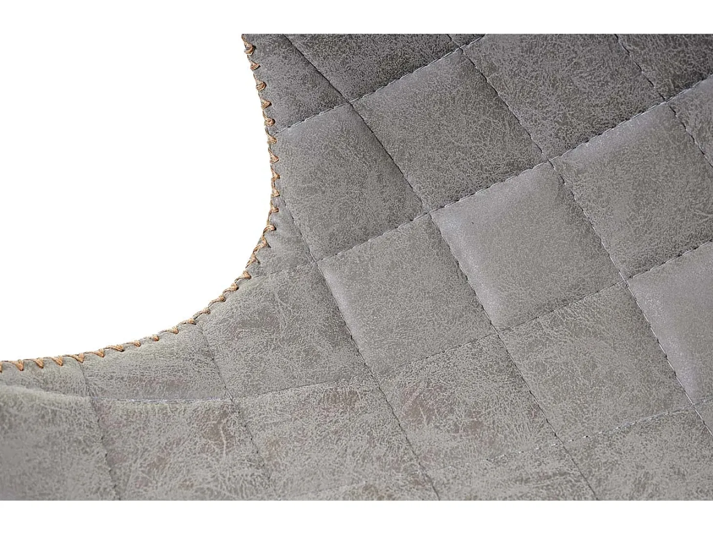 Taburete de bar MCW-E55 (juego de 2), imitación de cuero ante gris