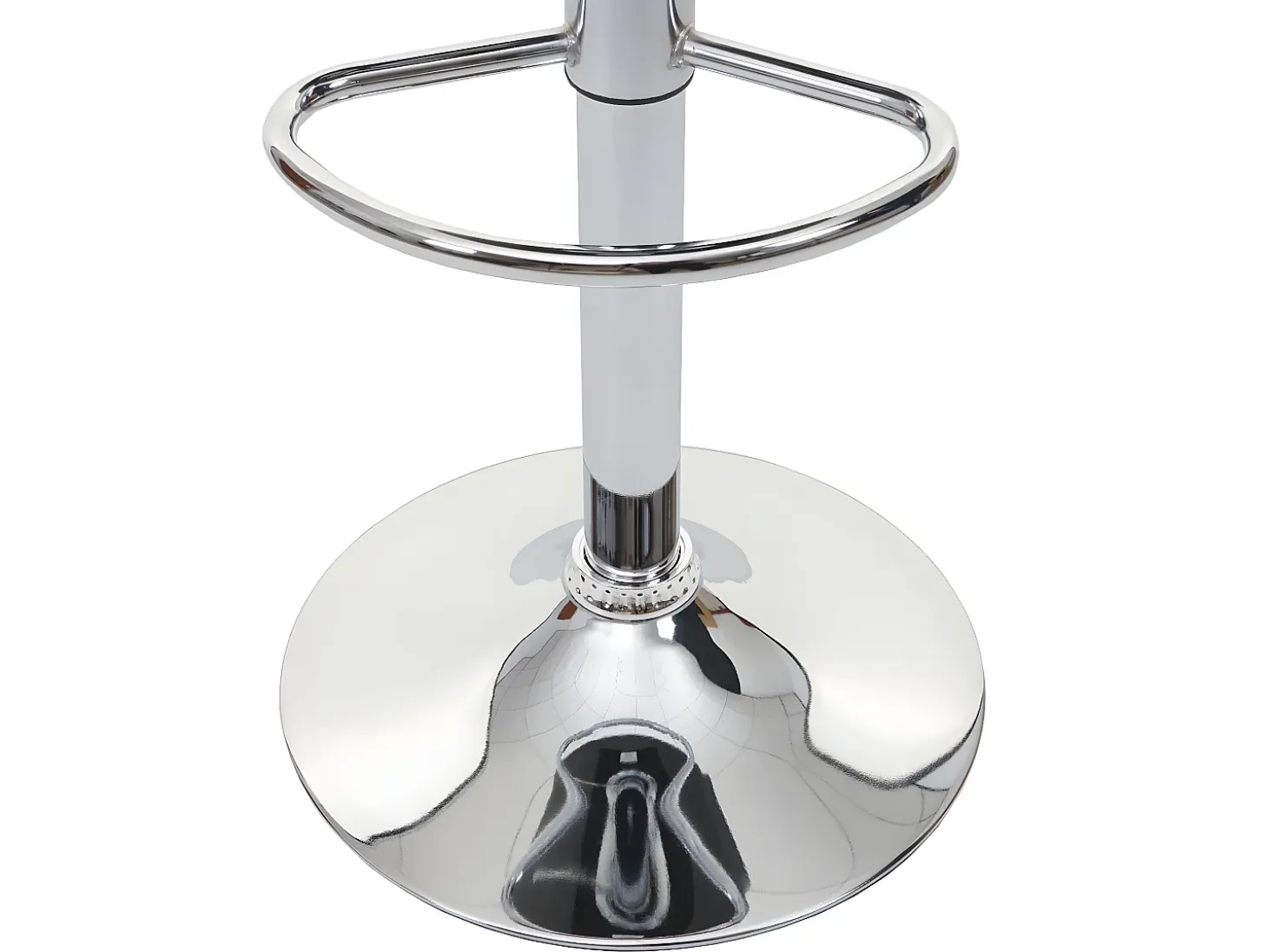 Taburete de bar MCW-F16, blanco-negro
