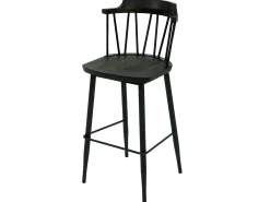 Taburete de bar MCW-G69b (set de 2), antracita