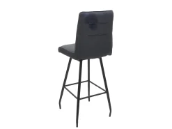 Taburete de bar MCW-H72, gris oscuro
