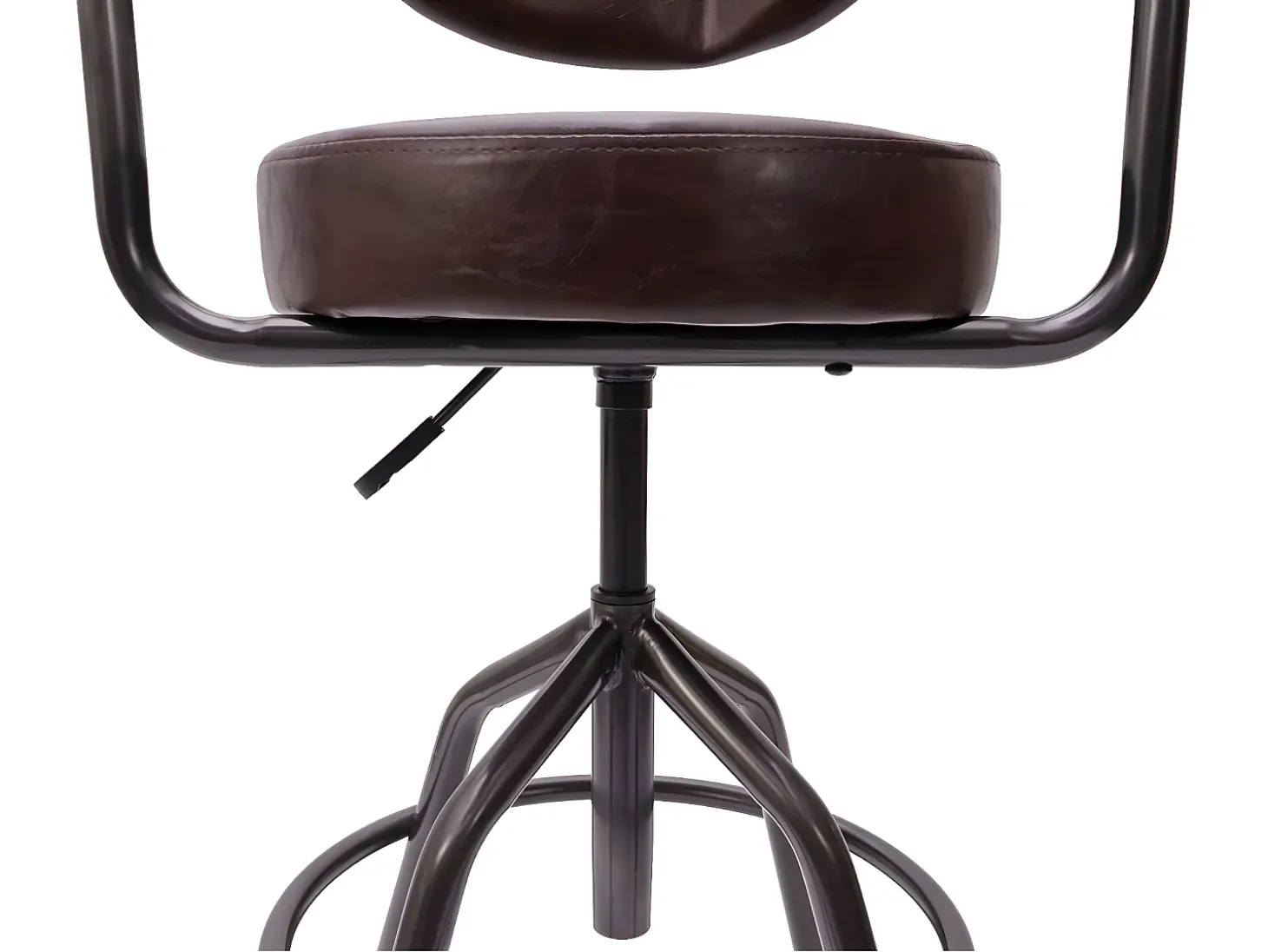 Taburete de bar MCW-H10f, vintage marrón