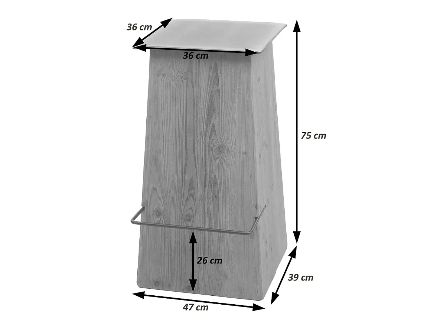 Taburete de bar MCW-L76