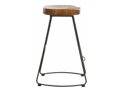 Taburete de bar MCW-N25, marrón