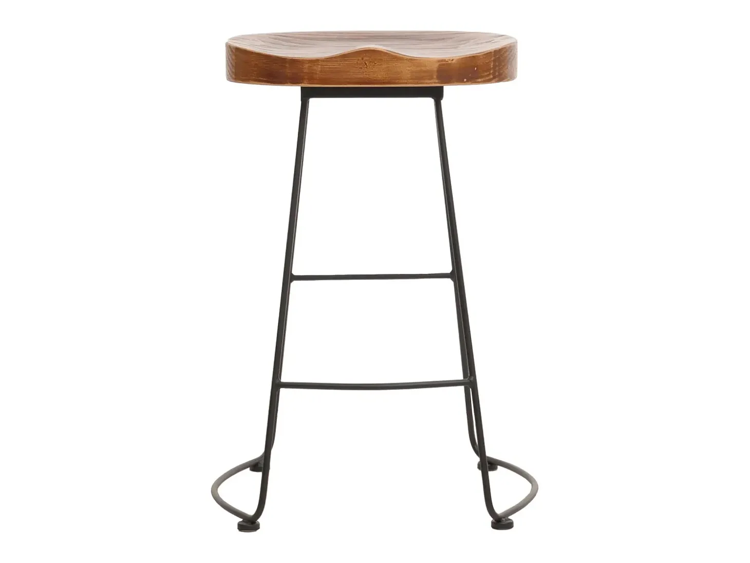 Taburete de bar MCW-N25, marrón