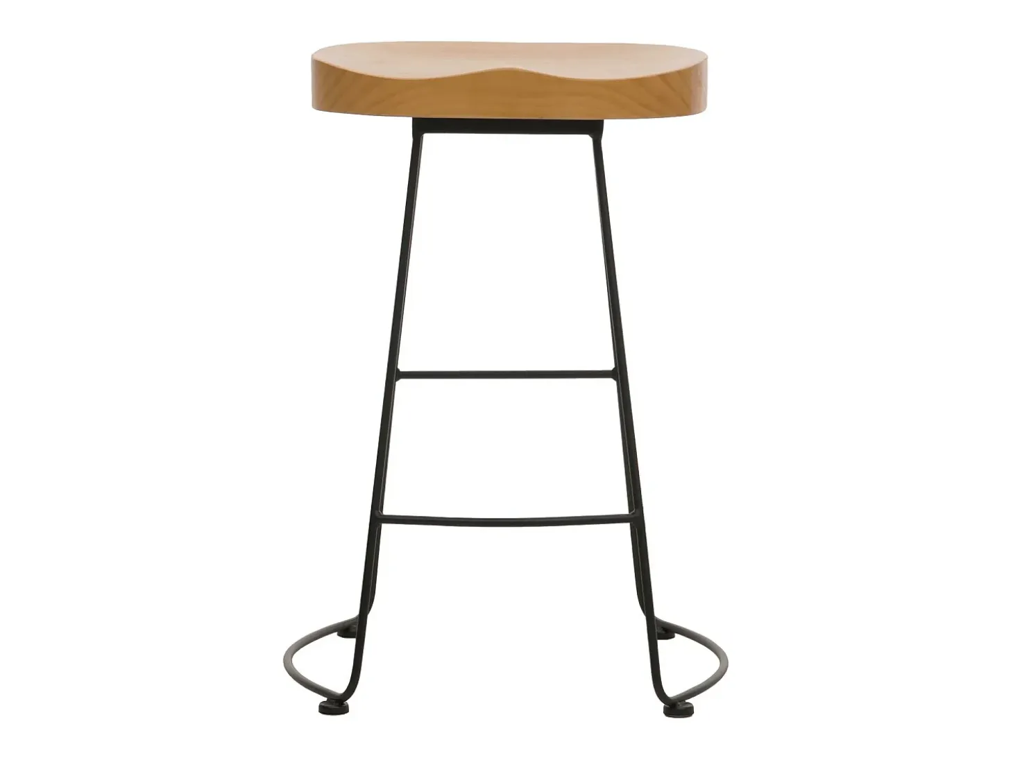 Taburete de bar MCW-N25, naturaleza