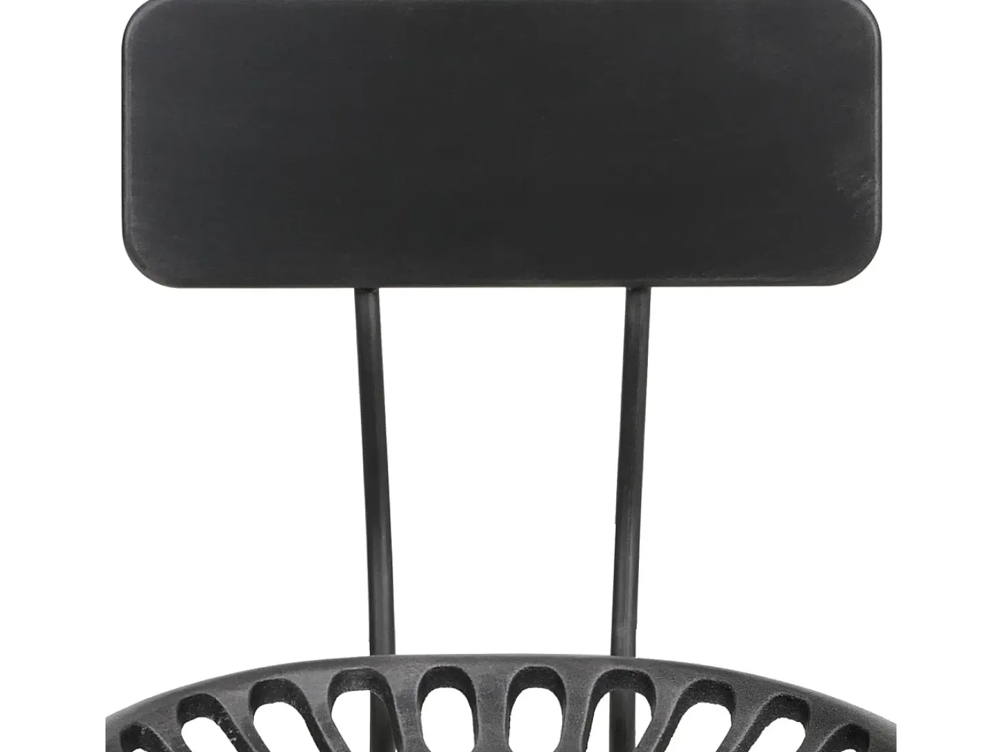 Taburete de bar MCW-N26, negro-plata