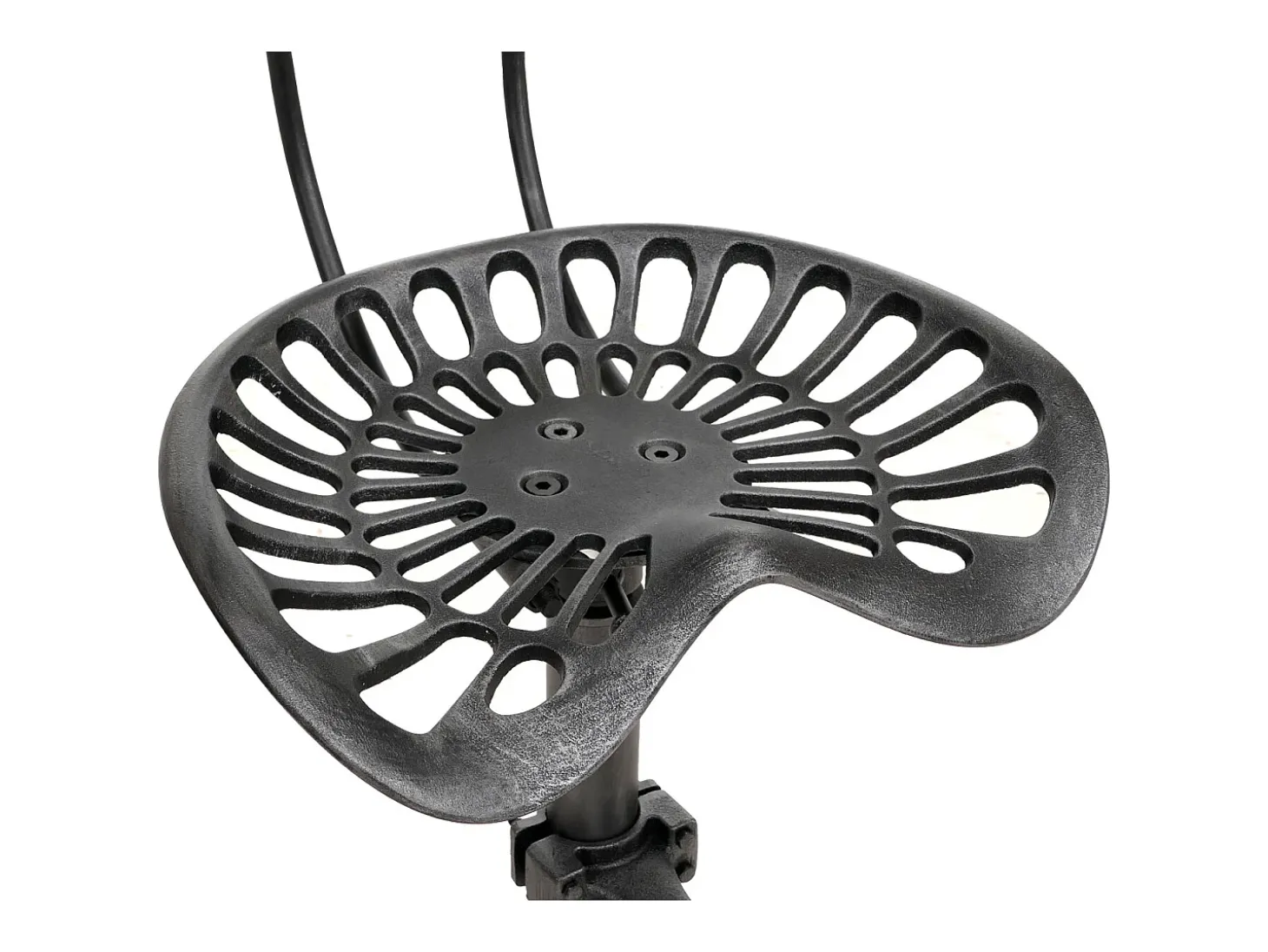 Taburete de bar MCW-N26, negro-plata