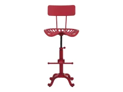 Taburete de bar MCW-N26, rojo