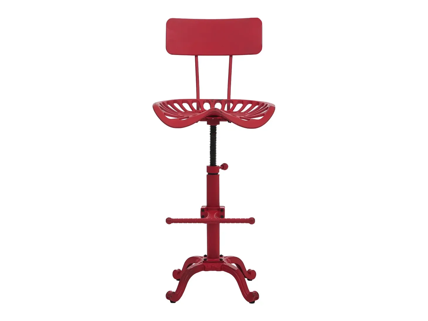 Taburete de bar MCW-N26, rojo