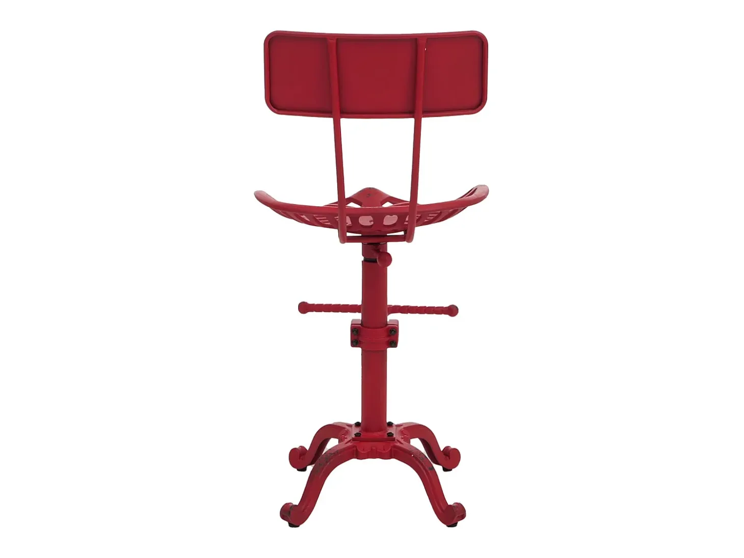 Taburete de bar MCW-N26, rojo