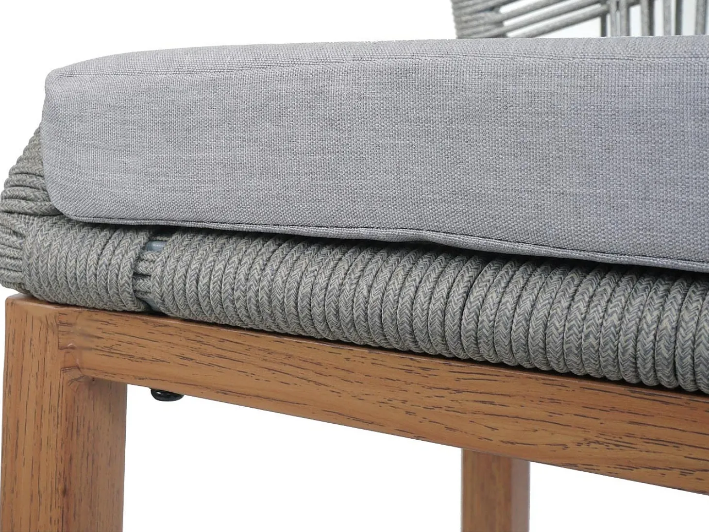 Taburete de bar MCW-O21 (set de 2), gris claro, cojín gris claro